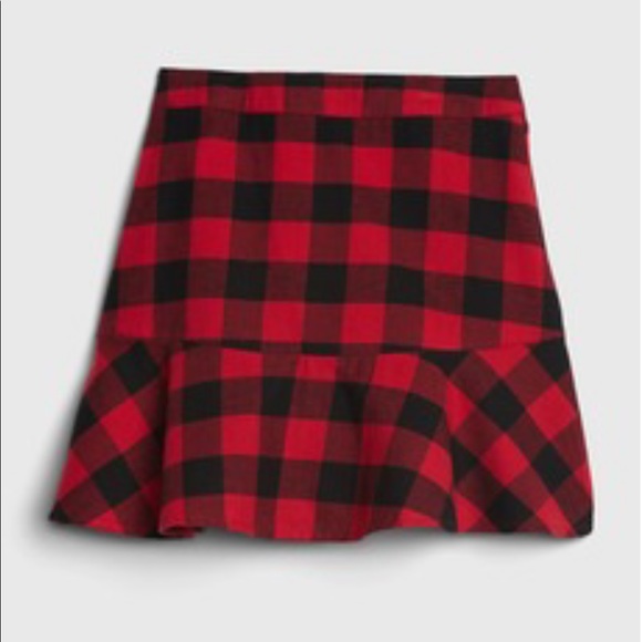 Gap Kids Drop Waist Plaid Skirt - Picture 2 of 6
